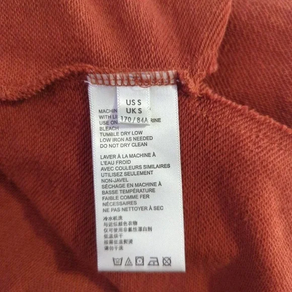 URBAN Outfitters Fletcher Sweatshirt Oversized Hoodie Woman's Size Small Orange - Picture 9 of 10